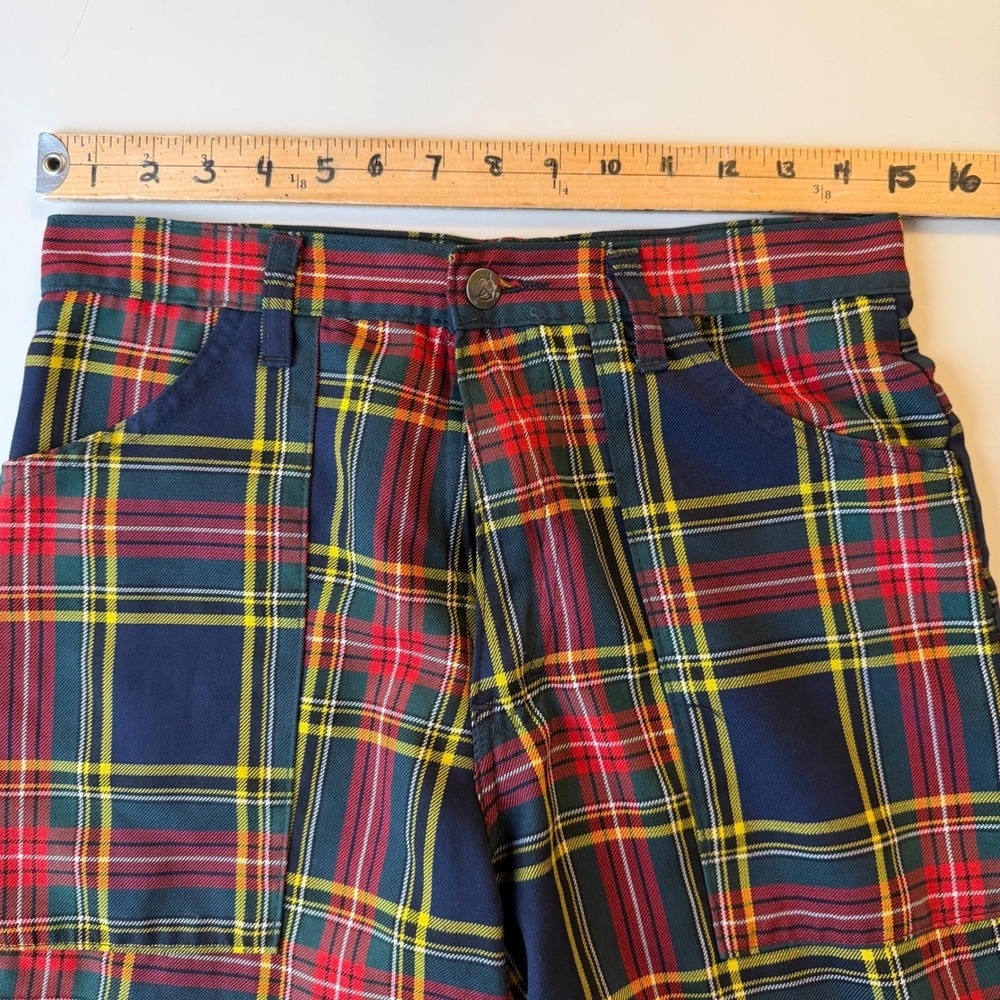 Vintage Tiger of London Plaid Bondage Cargo Pants Punk Grunge Mall Goth 90's 30 - Picture 8 of 16